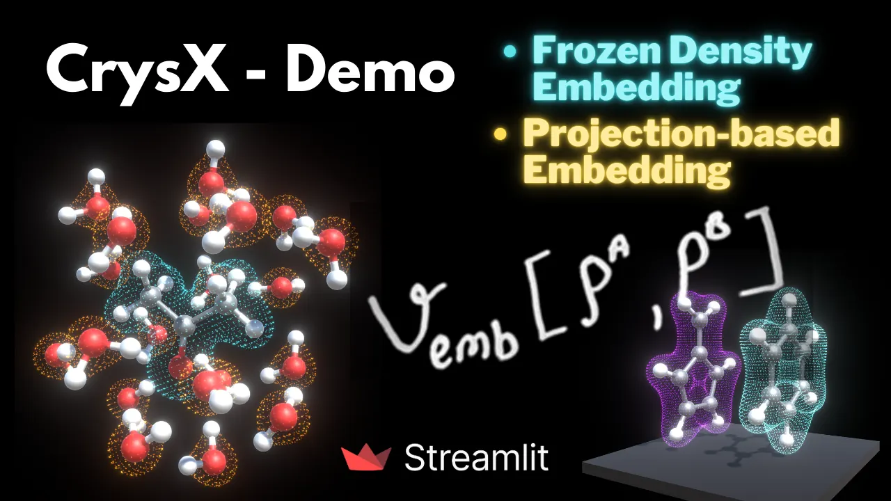 CrysX DFT embedding demo