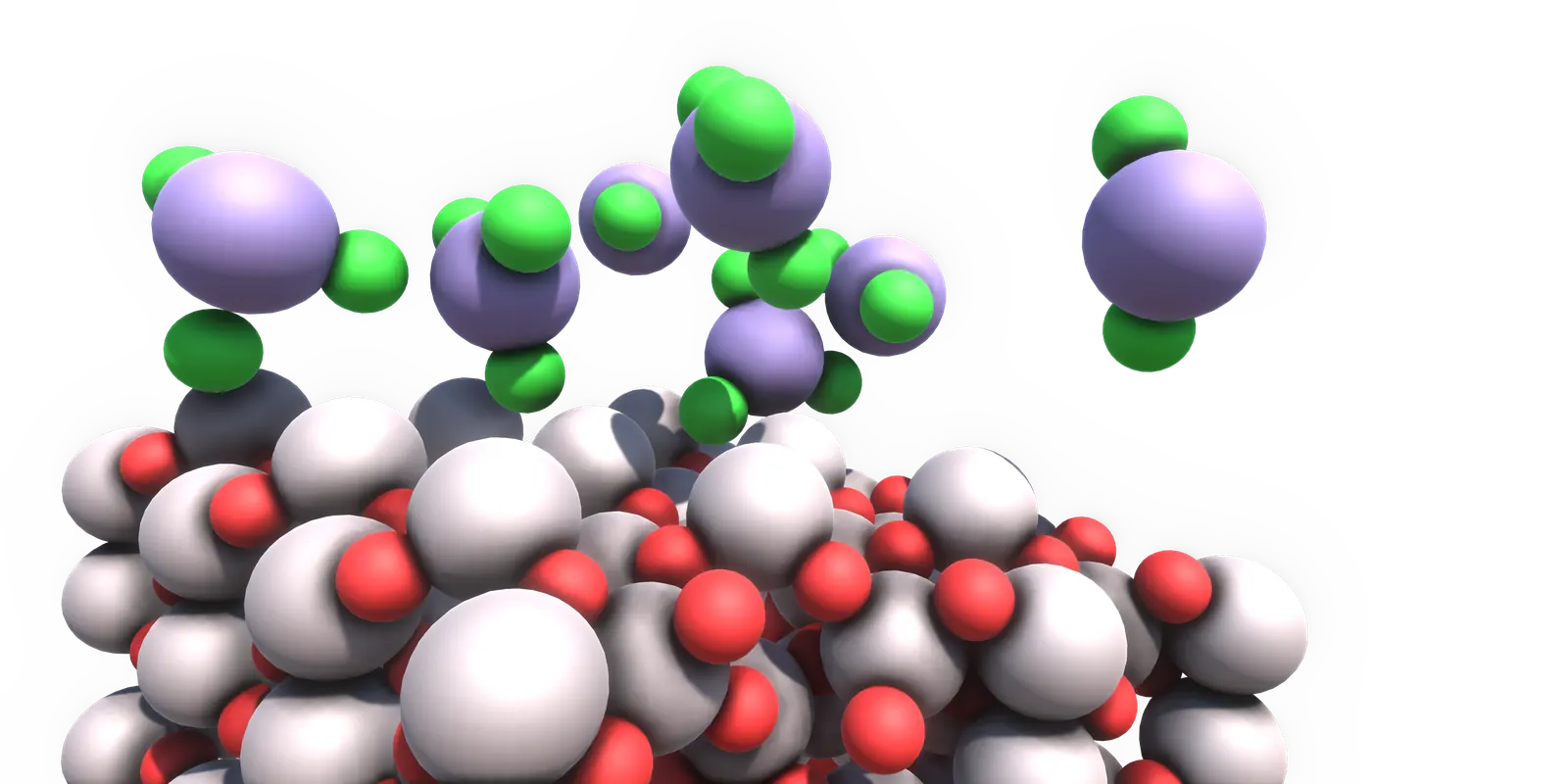 Adsorbates on an oxide surface