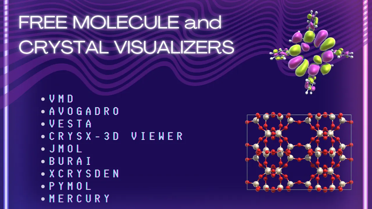 Free molecule and crystal visualization software
