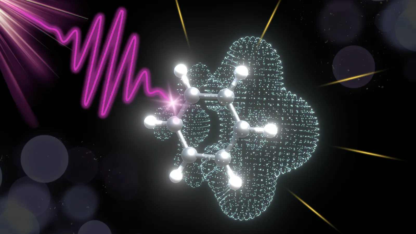 Light-driven molecular electron dynamics