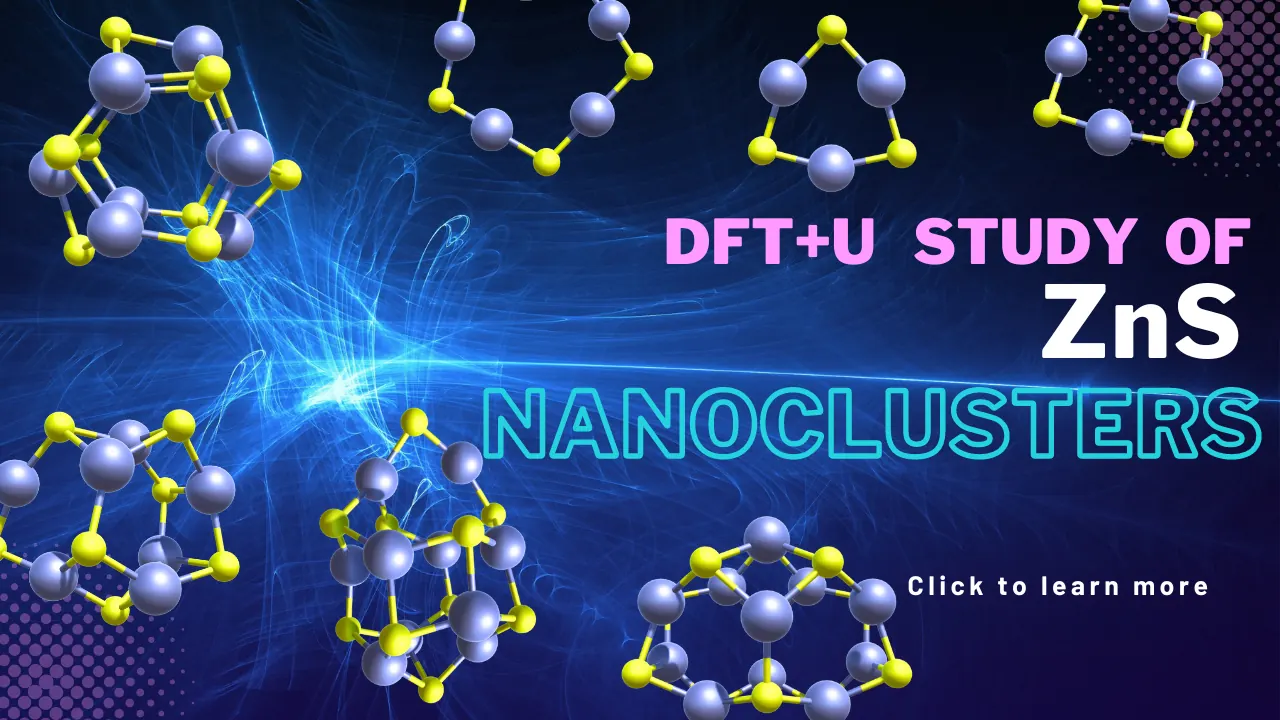 DFT+U study of zinc sulfide nanoclusters